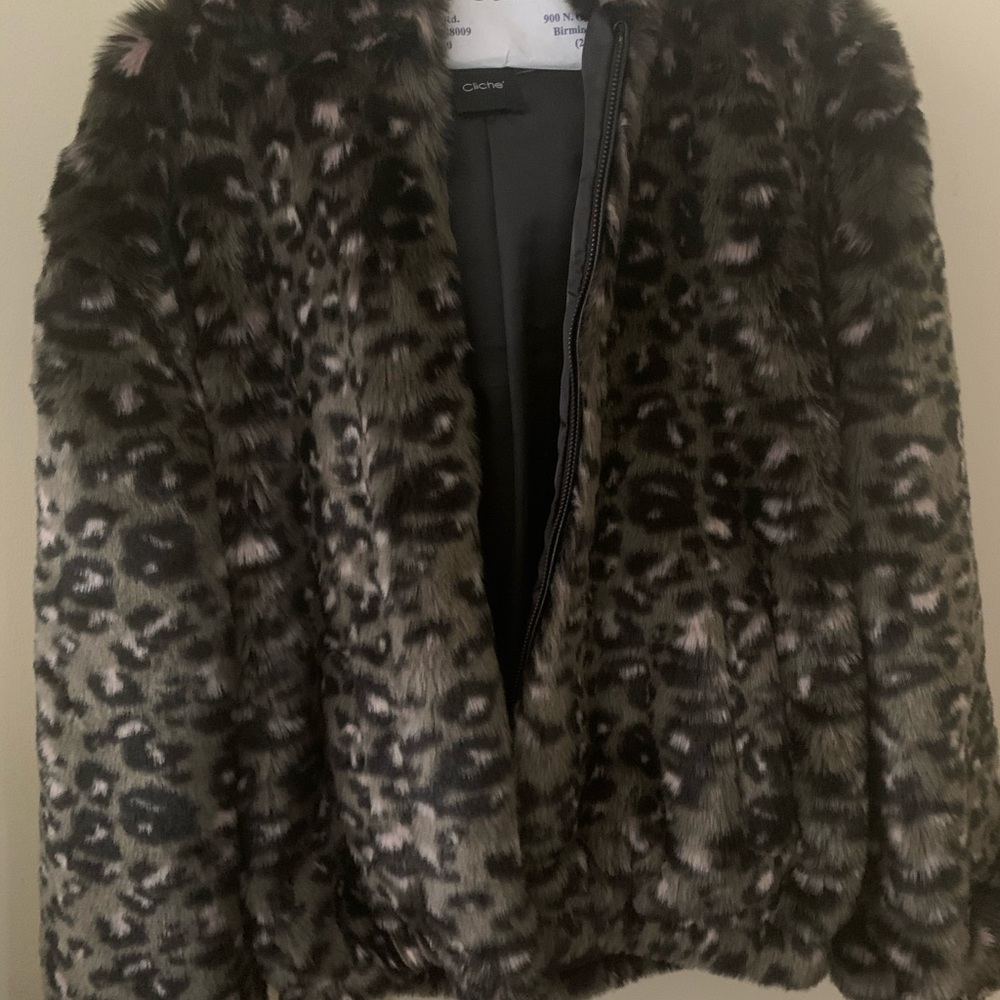 Faux fur jacket